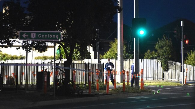 A man has been shot at Market road, Werribee, he has non life threatening injuries. Picture: Nicole Garmston