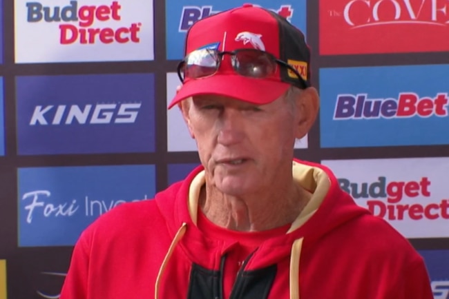 Wayne Bennett at his Wayne Bennett-iest. Photo: Fox Sports