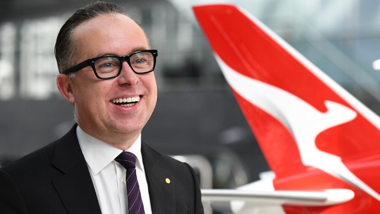 Qantas boss refuses to comment on PM’s son Chairman’s Lounge access