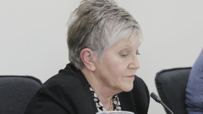 Councillors and spectators at the Glamorgan Spring Bay Council meeting to discuss the controversial Cambria Green development.Councillor Cheryl Arnol.Picture: MATHEW FARRELL
