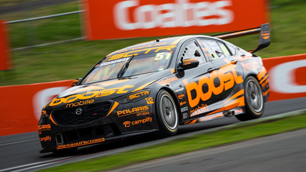 BATHURST, AUSTRALIA - OCTOBER 06: (EDITORS NOTE: A polarizing filter was used for this image.) Greg Murphy drives the #51 Boost Mobile Holden Commodore during practice for the Bathurst 1000, which is race 30 of 2022 Supercars Championship Season at Mount Panorama on October 06, 2022 in Bathurst, Australia. (Photo by Daniel Kalisz/Getty Images)