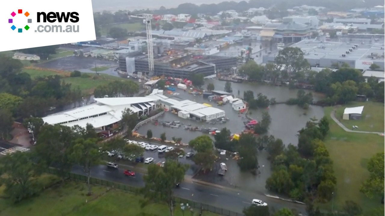 Wild footage captures insane extent of Hervey Bay flooding