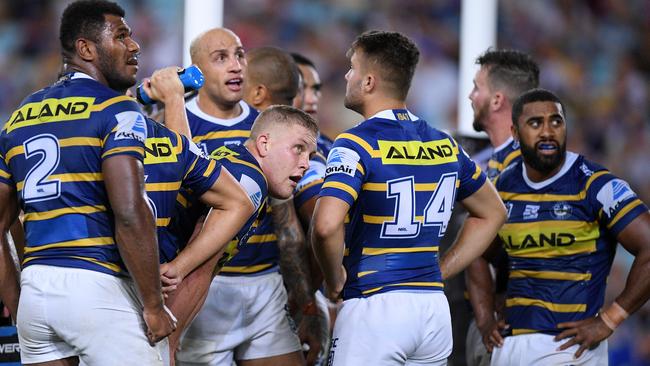 Parramatta have a way to go to match it with the NRL’s best sides. Picture: AAP