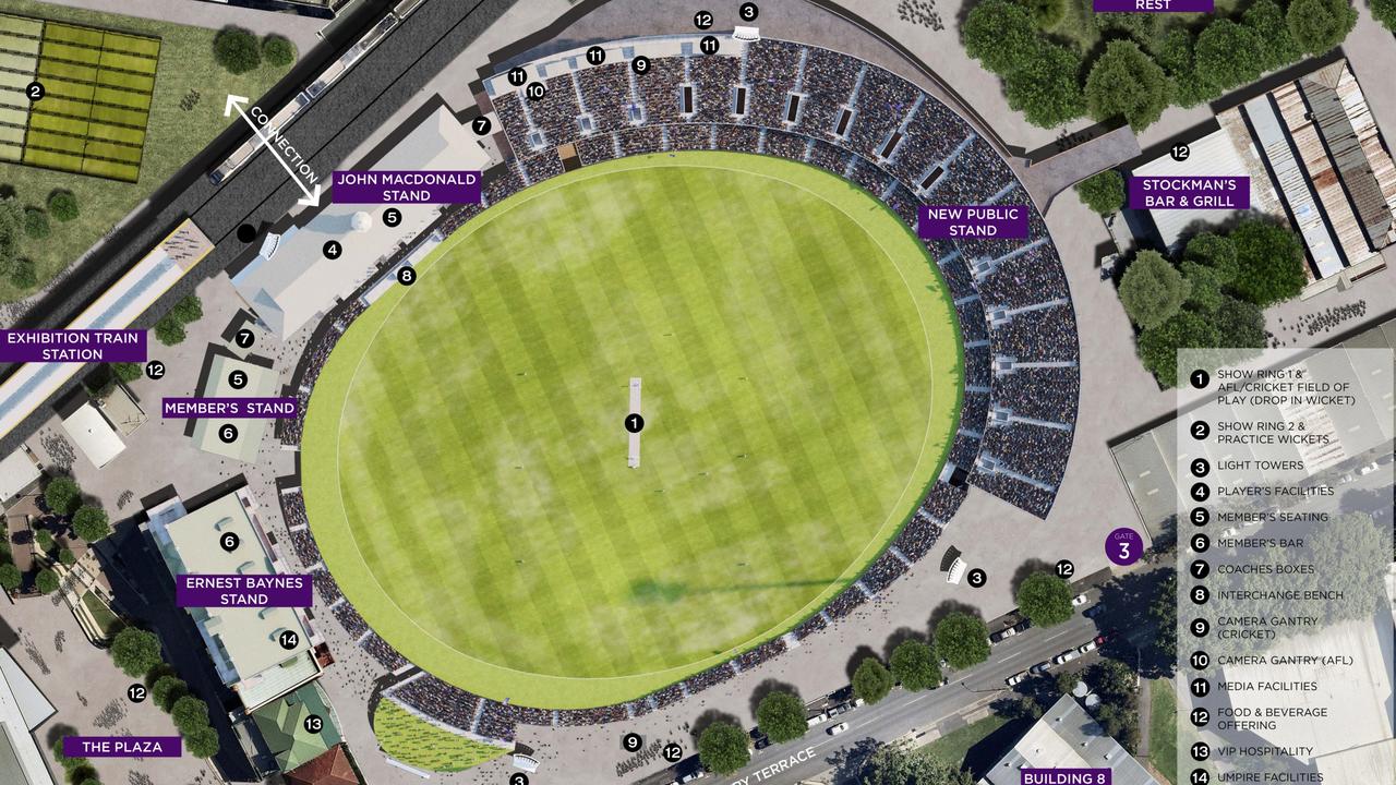 A plan of the new boutique stadium