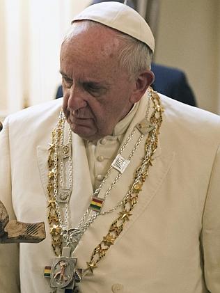 Bolivian President Evo Morales Presents Pope Francis With ‘communist ...