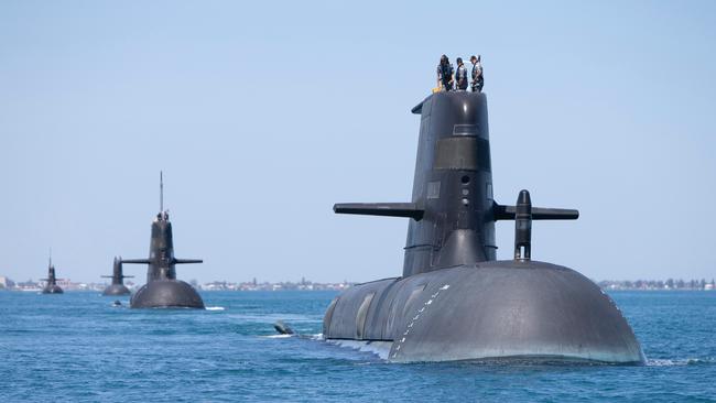 The Adelaide-built Collins Class submarines.