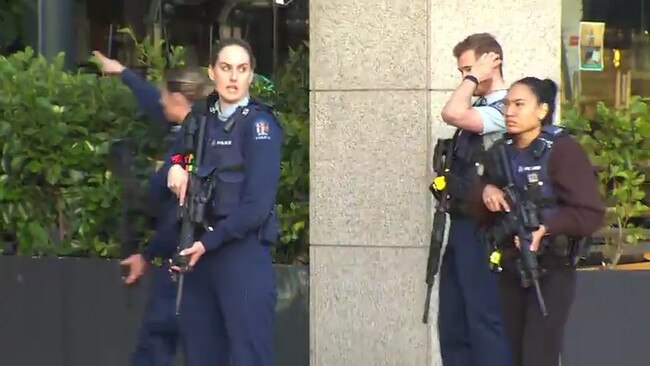 Three are dead and six injured after a gunman opened fire at an Auckland construction site. Picture: 1News