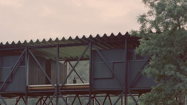 The Bundanon art bridge is one of the Shoalhaven property's standout architectural features. Picture: Rory Gardiner