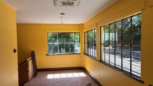 Inside the Mount Lofty Railway Station.