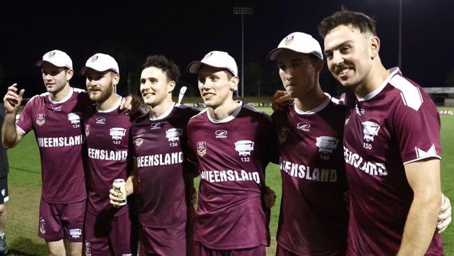 The Rockhampton contingent who were part of the 2022 Queensland open men's team - Malcolm Kenny, Damon Moore, Justin Cridland, Jayden Benbow, Harry Griffin and Bailey Assay.