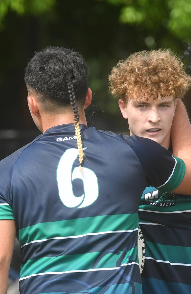QLD Rugby Union State Championships (17-18 years boys) at the Townsville Sports Precinct. Friday May 23. South Coast against Metro North. Picture: Evan Morgan