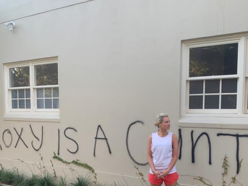 Mr Hess was found guilty of scrawling the message on Roxy Jacenko’s business wall and fined.