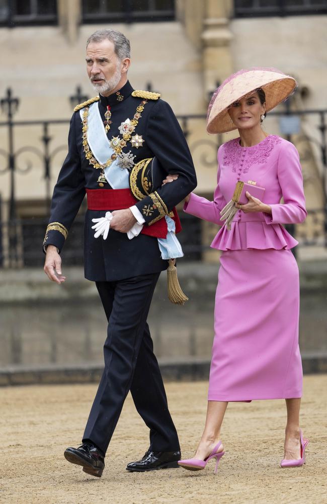 Queen Letizia of Spain was simply divine. Picture: Getty Images