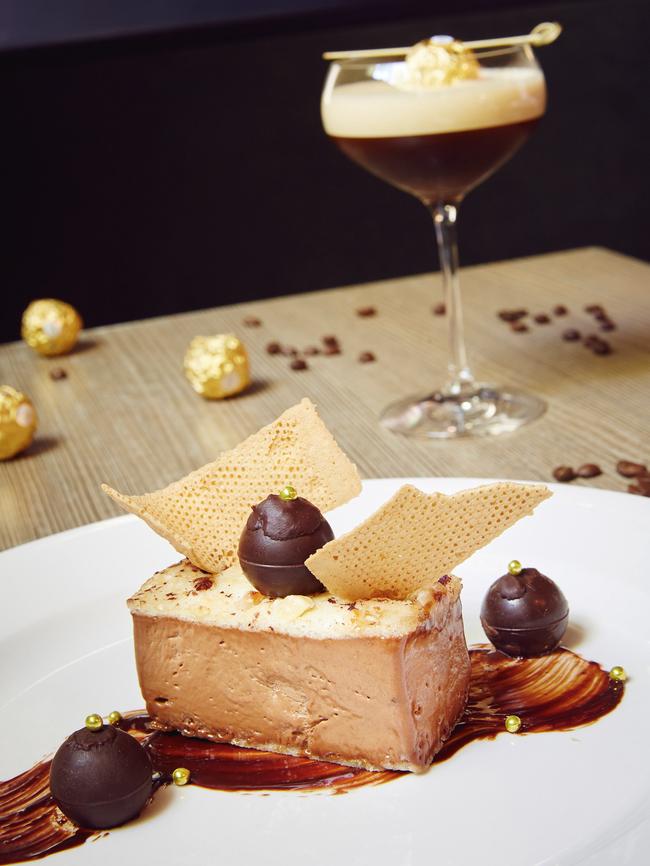 Fancy a drink? Try an espresso martini with a slice of cake.