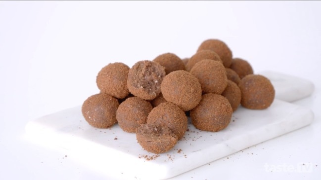 Choc ripple condensed milk truffles