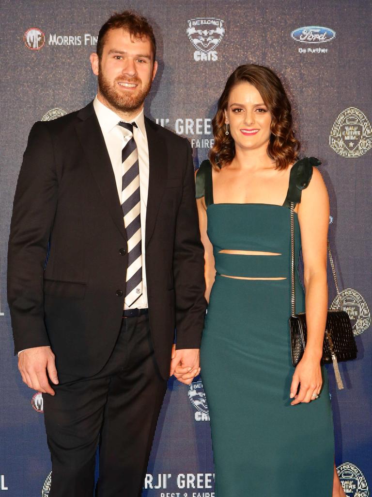 Stewart Crameri and Jesse Crameri. Carji Greeves red carpet arrivals. Picture: Peter Ristevski