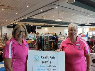 FANTASTIC DAY: Organisers Lynne White and Dianne Wilson at the Quota Art, Craft and Garden Fair in Yamba. Picture: Tim Jarrett