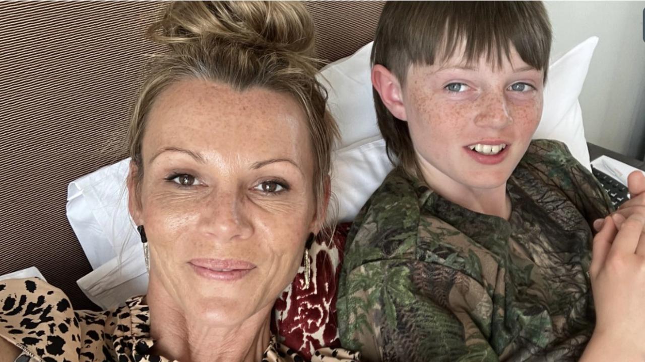 Clare Mooney and son Charlie Read expected a warm welcome when they booked Charlie as an unaccompanied minor on the Qantas flight. Picture: New Zealand Herald