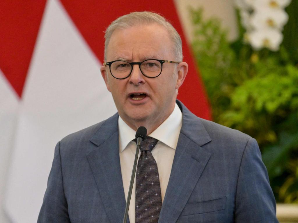 Australian Prime Minister Anthony Albanese in Jakarta this week. Picture: AFP