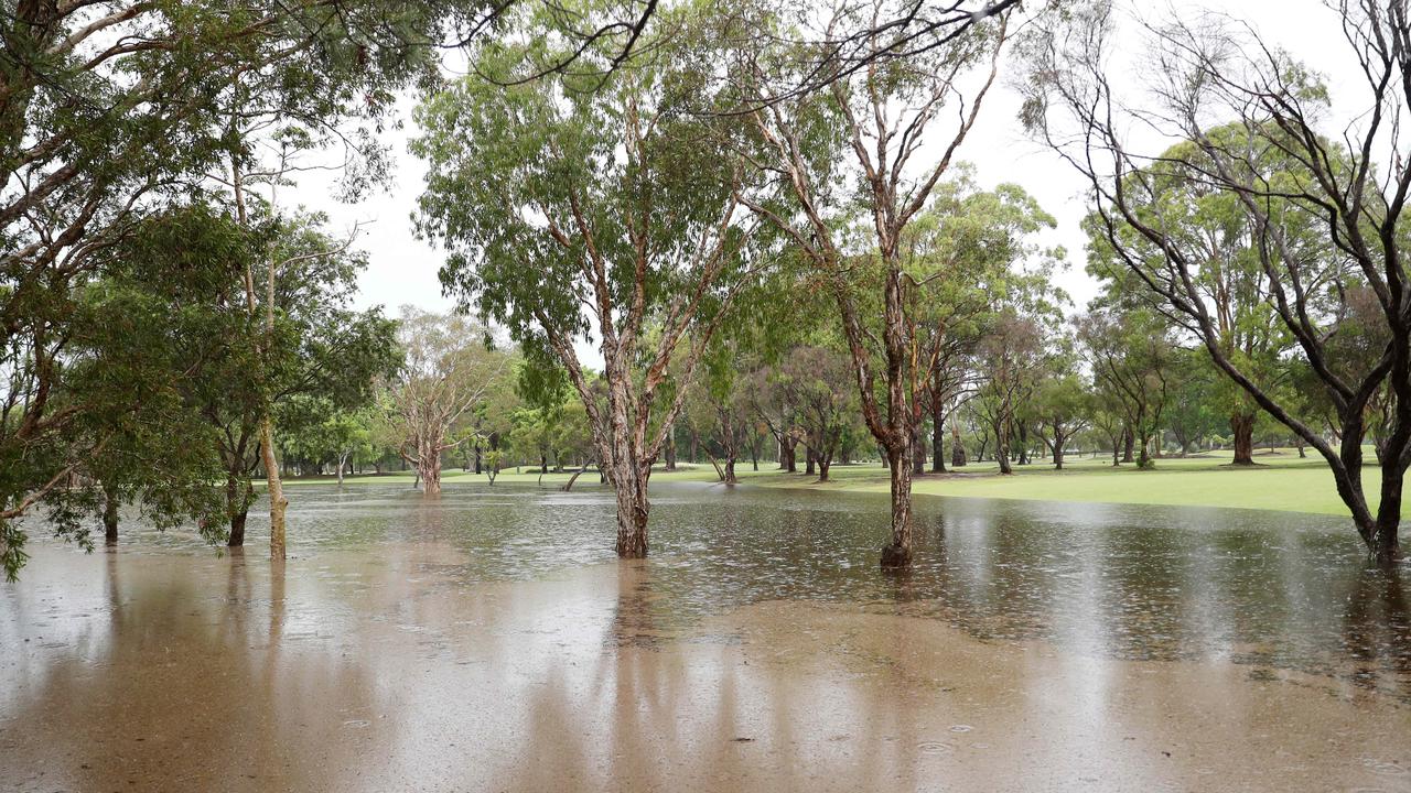 Flood Waters on the Gold Coast. Surfers Paradise Golf Club. Picture: NIGEL HALLETT