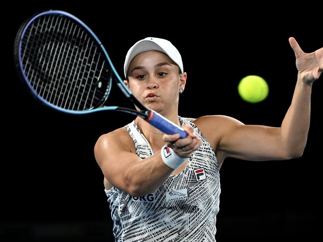 Barty has produced a performance as dominant as there ever has been at an Australian Open, but there is one more hurdle. Picture: Getty Images