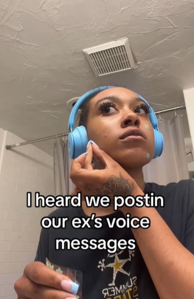 Women are exposing their exes in a new trend that sees them publicly sharing private voice notes. Picture: TikTok