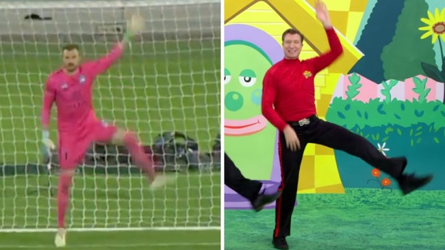 Andrew Redmayne’s whose iconic Wiggles dance has helped secure the Socceroos’ place at the World Cup finals.
