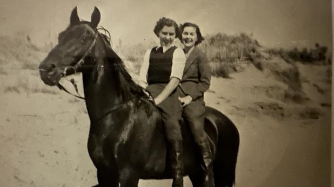 Lorna Henstridge on a horse. She is turning 110 in early June.