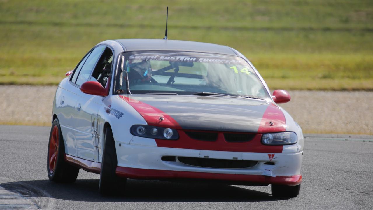 Saloon car driver Simon Tabinor in the #14 Holden Commodore. Image: Revved Photography.