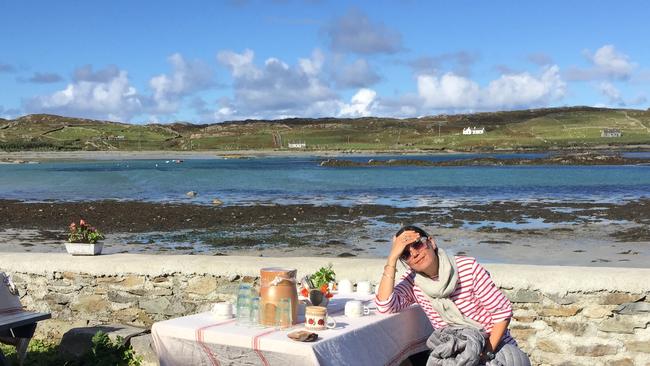 Jeanne Ryckmans on Inishbofin Island, Ireland.