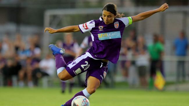 Sam Kerr will be swapping the W-League for Europe. Picture: Getty Images