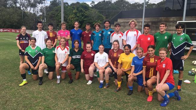 THe Schools Premier League boys and girls team.