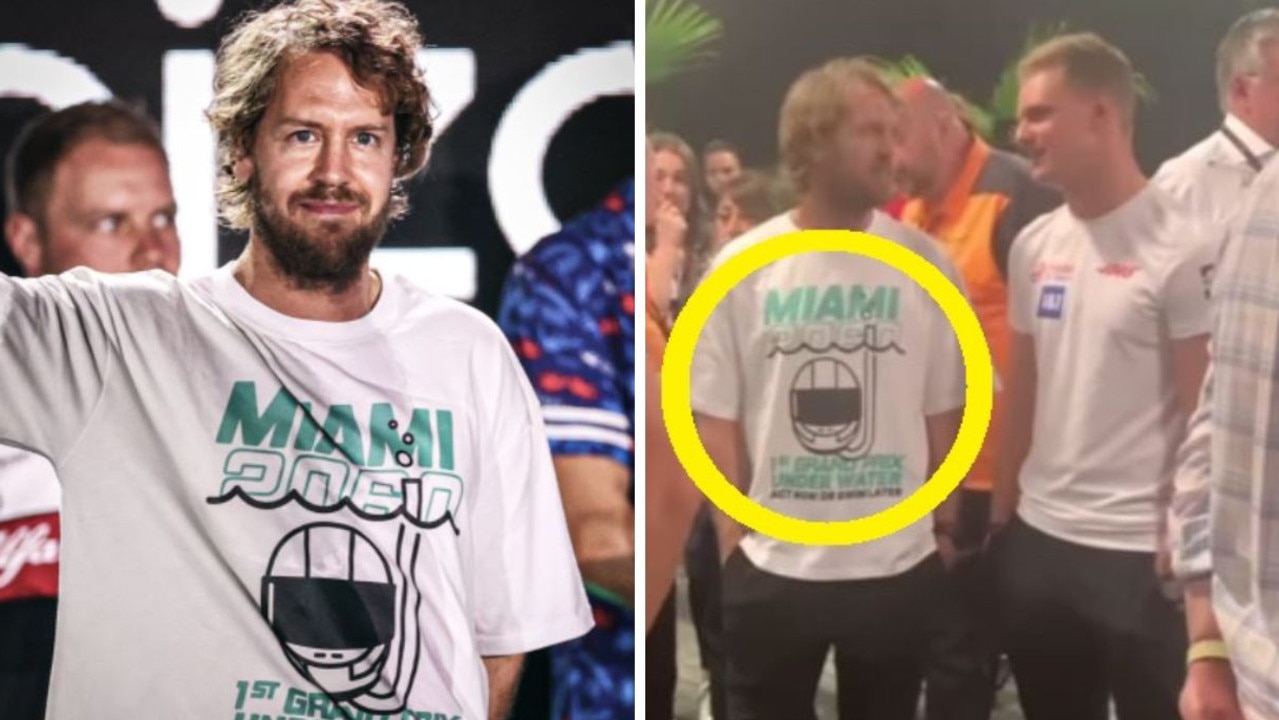 Sebastian Vettel made a statement with this shirt.