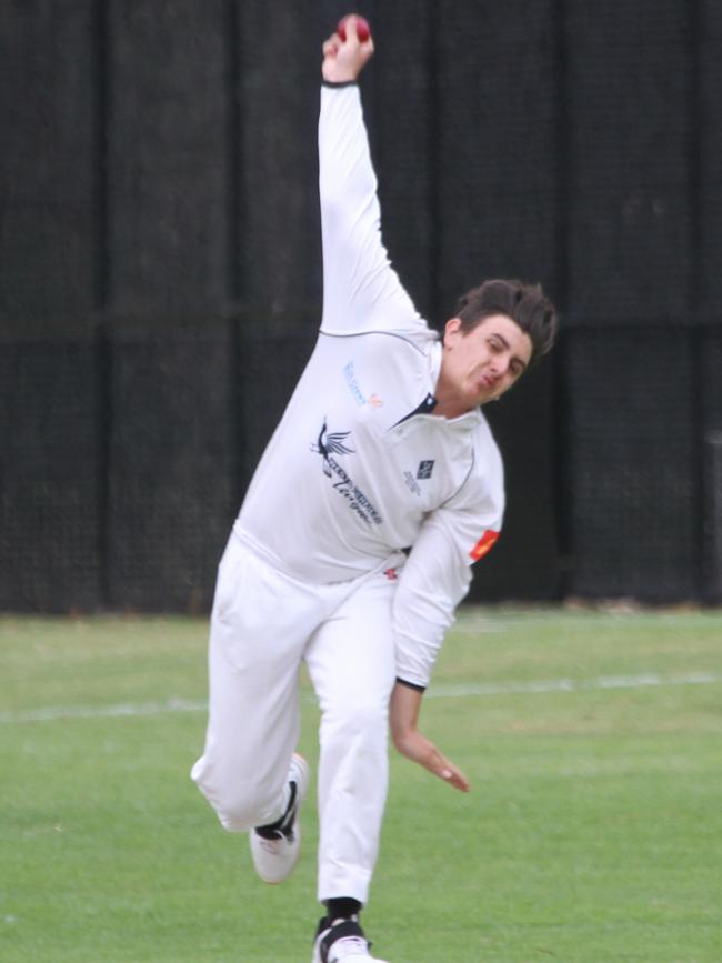 Sam Borg, a member of the Western Suburbs Cricket Club 2020/21 Green Shield squad.