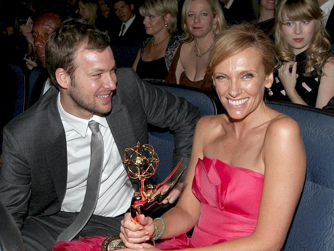 Toni Collette and Dave Galafassi announced their split in December. Picture: Mark Davis/CBS via Getty Images