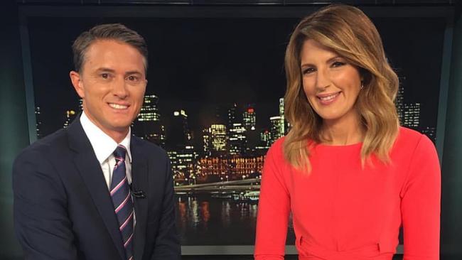 Seven News Brisbane anchors Max Futcher and Sharyn Ghidella.