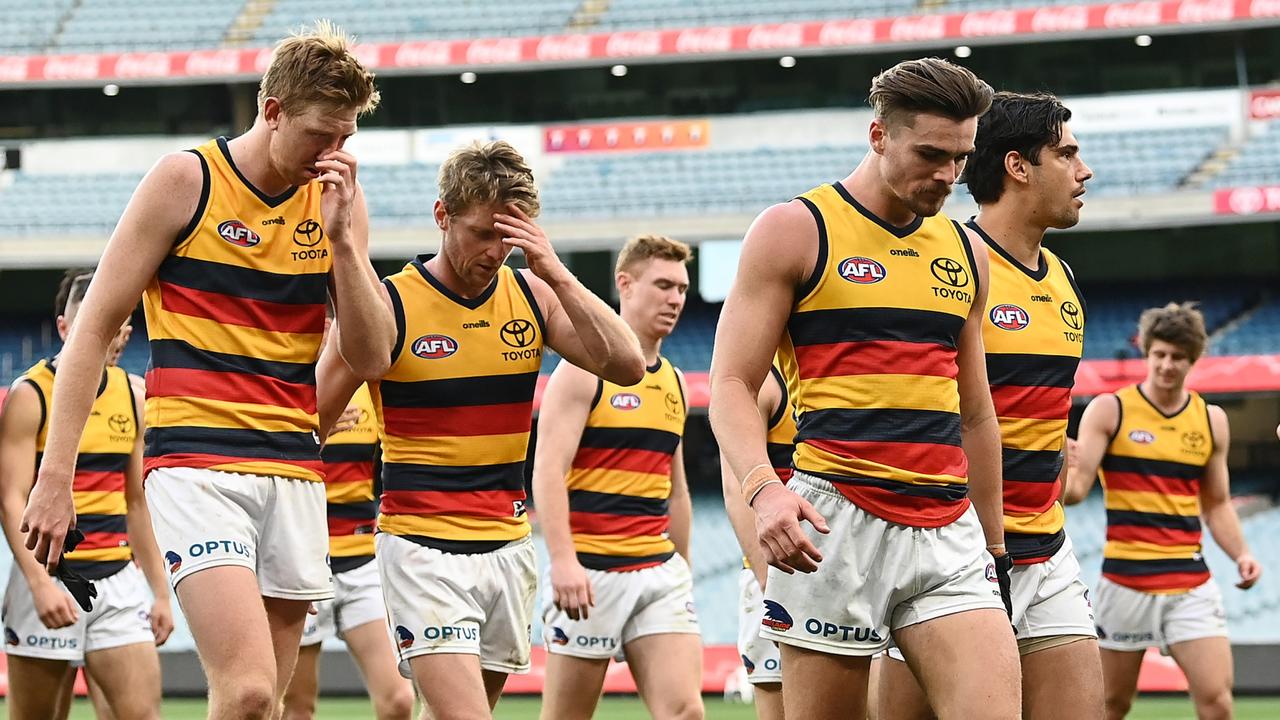 The Crows suffered their third consecutive defeat on Sunday. (Photo by Quinn Rooney/Getty Images)