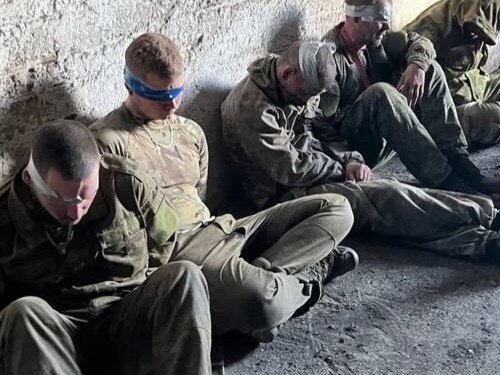 Russian prisoners of war held by Ukraine. Picture: Security Service of Ukraine (SBU)