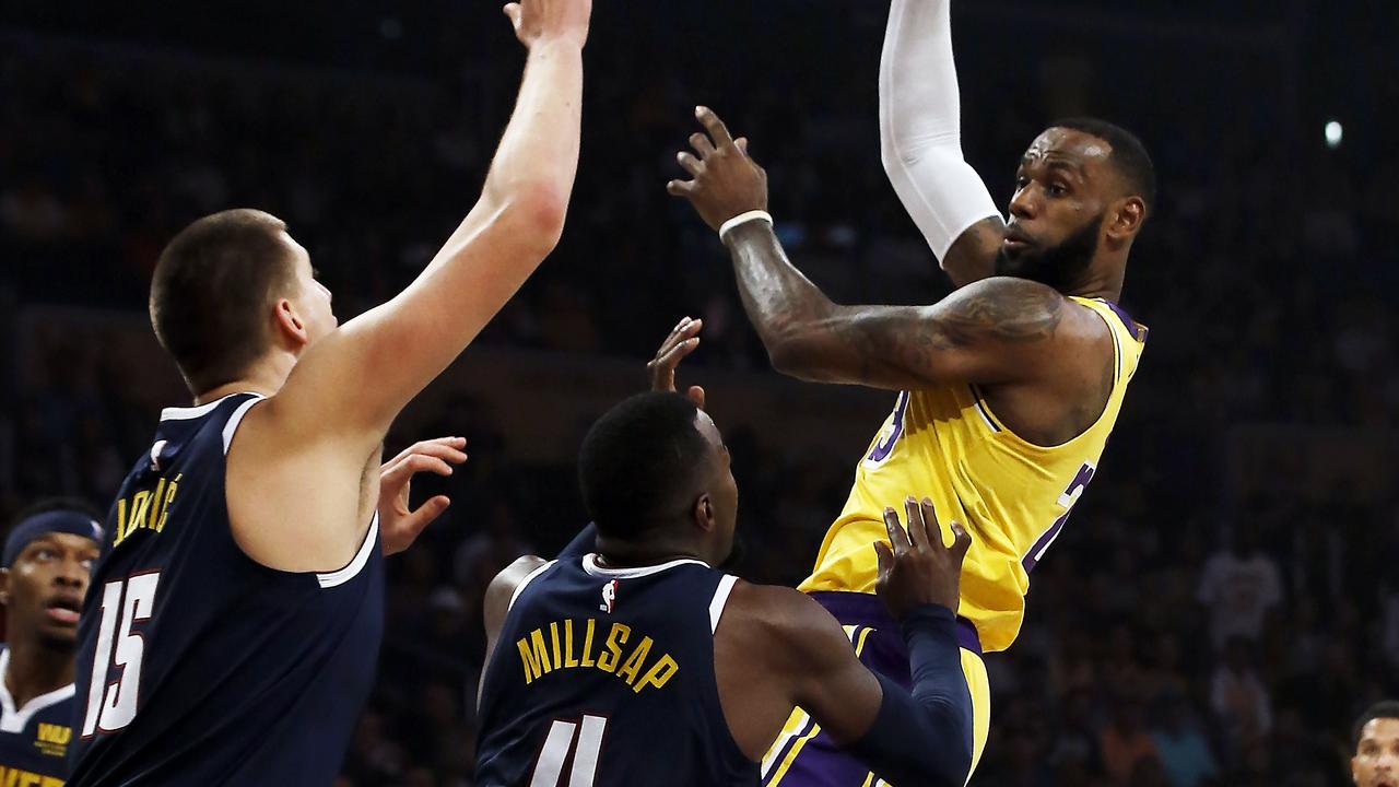 Los Angeles Lakers forward LeBron James dropped a triple-double.