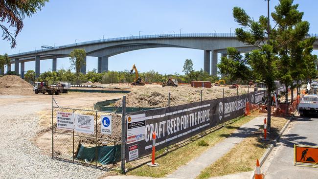 Work is underway at the BrewDog brewery site at Murarrie. Picture: AAP/Richard Walker