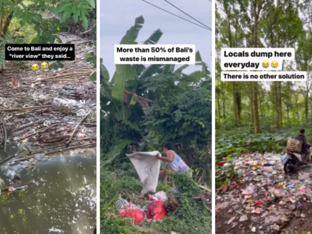 Polluted rivers in Bali captured by Sungai Watch co-founder Gary Bencheghib. Picture: Supplied.
