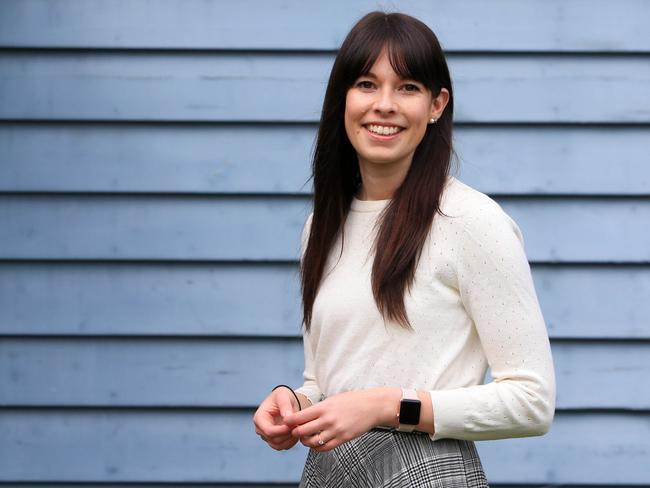 18/09/20 Emma Sutton is a 29yo medical student. She suffered anorexia in Hugh school and into her early 20s. She is now recovered and volunteers for Eating disorders Victoria.. Aaron Francis/The Australian