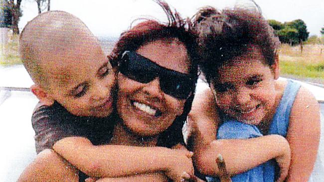 Korey Lee Mitchell, left, Adeline Yvette Wilson-Rigney, centre, and Amber Rose Rigney, right. Picture supplied by Ms Wilson-Rigney’s family.