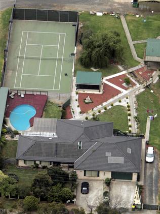 Aerial views of the home of murdered Pakenham man Michael Griffey.