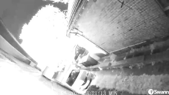 A street camera on Robert Street captured the explosion. Picture: Supplied