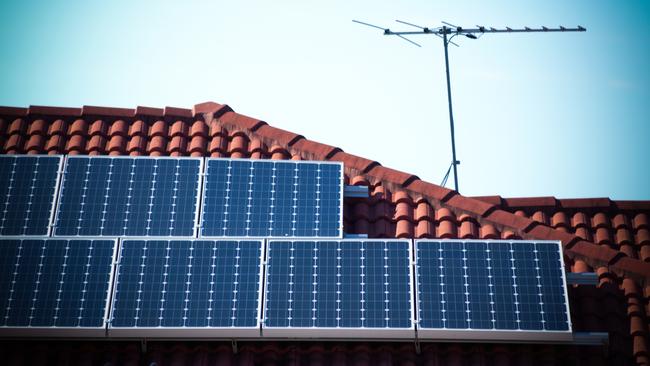 Rooftop solar panels image from istock