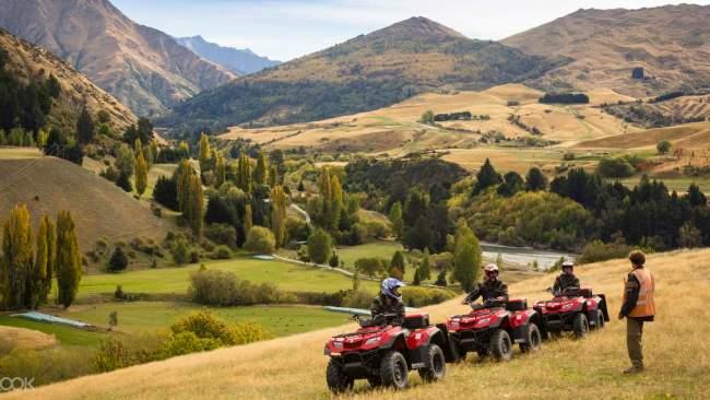 Quad biking riding in Queenstown.