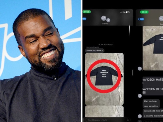 Claims Kanye West made ‘Pete Davidson has AIDS’ T-shirts.