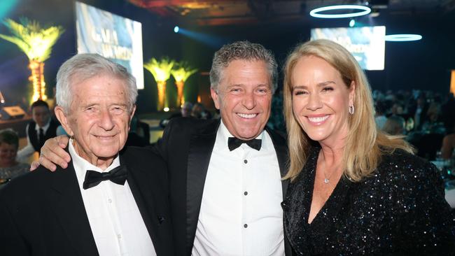 James Frizelle, Brett Frizelle and Rebecca Frizelle at the Gold Coast Business Excellence Awards 2024 Gala. Picture: Portia Large