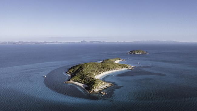 An aerial view of Great Keppel Island. Photo: Kyle Hunter.